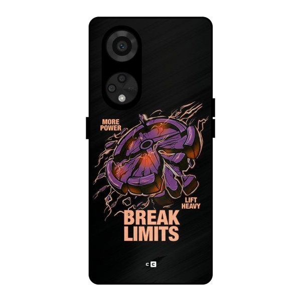 Break Limits Metal Back Case for Reno8 T 5G