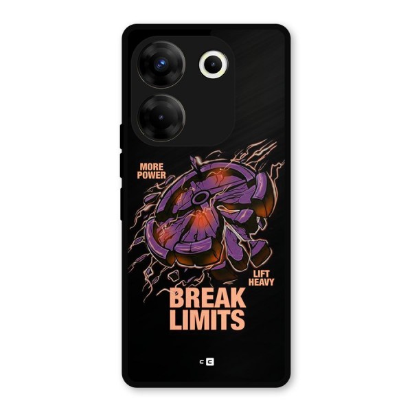 Break Limits Metal Back Case for Tecno Camon 20