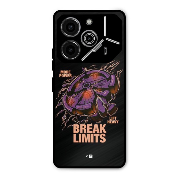 Break Limits Metal Back Case for Tecno Pova 6 Pro