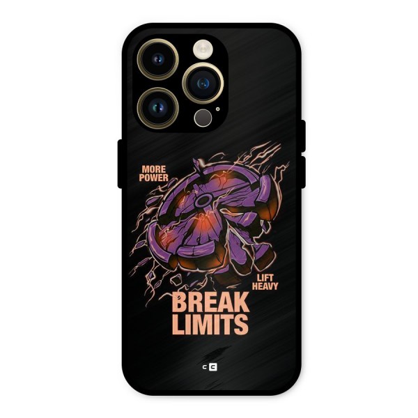 Break Limits Metal Back Case for iPhone 14 Pro