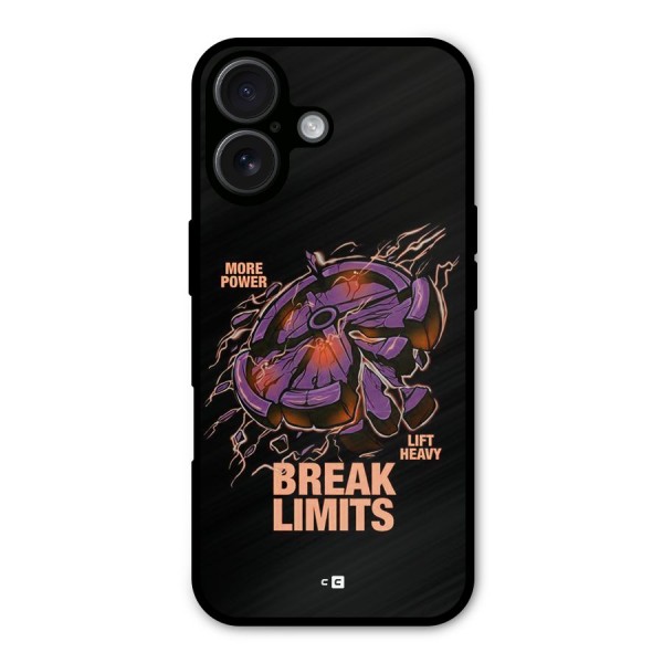 Break Limits Metal Back Case for iPhone 16