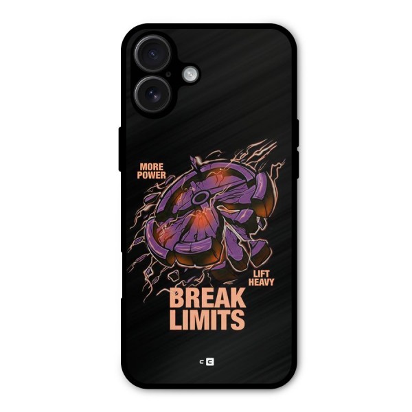 Break Limits Metal Back Case for iPhone 16 Plus