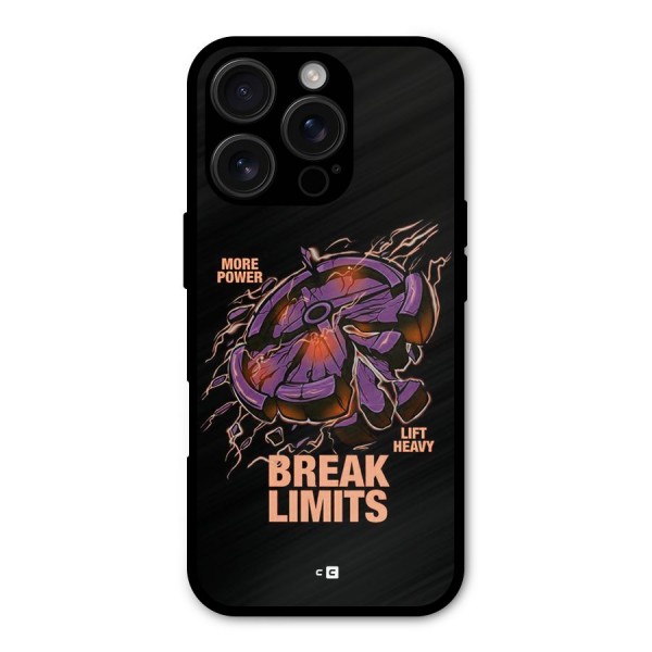 Break Limits Metal Back Case for iPhone 16 Pro