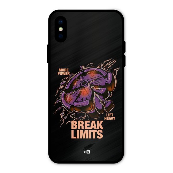 Break Limits Metal Back Case for iPhone X