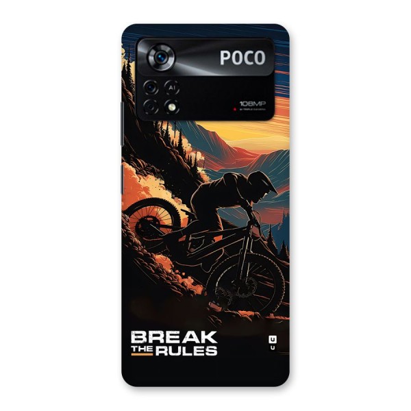 Break The Rules Back Case for Poco X4 Pro 5G