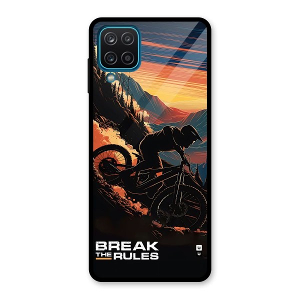 Break The Rules Glass Back Case for Galaxy A12