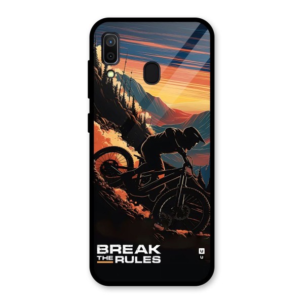 Break The Rules Glass Back Case for Galaxy A30