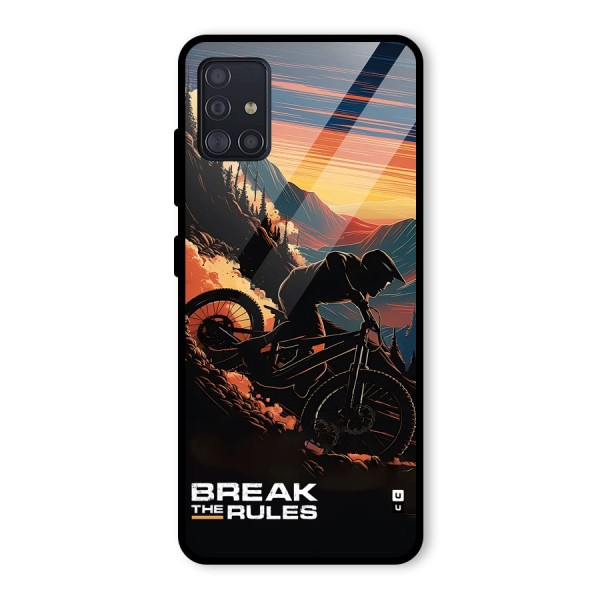 Break The Rules Glass Back Case for Galaxy A51