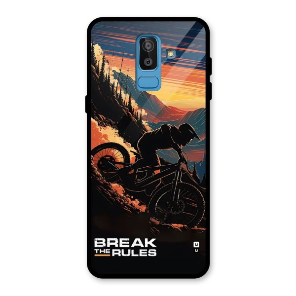 Break The Rules Glass Back Case for Galaxy J8