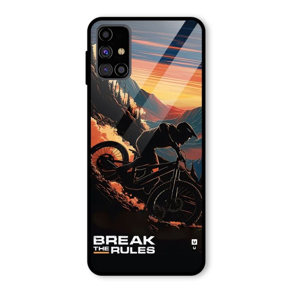 Break The Rules Glass Back Case for Galaxy M31s