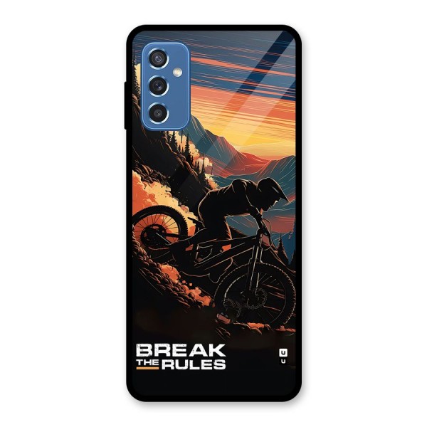 Break The Rules Glass Back Case for Galaxy M52 5G