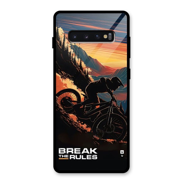 Break The Rules Glass Back Case for Galaxy S10 Plus