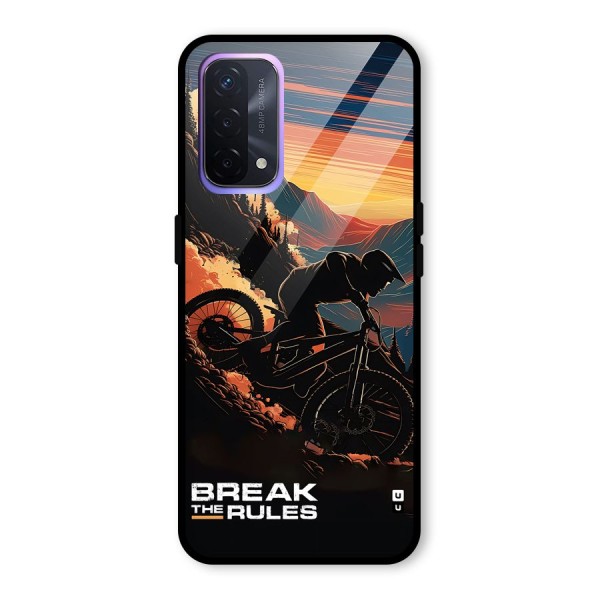 Break The Rules Glass Back Case for Oppo A74 5G