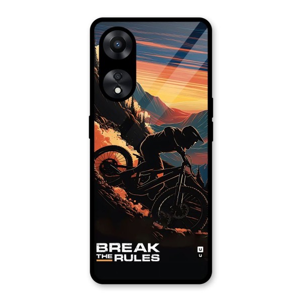 Break The Rules Glass Back Case for Oppo A78