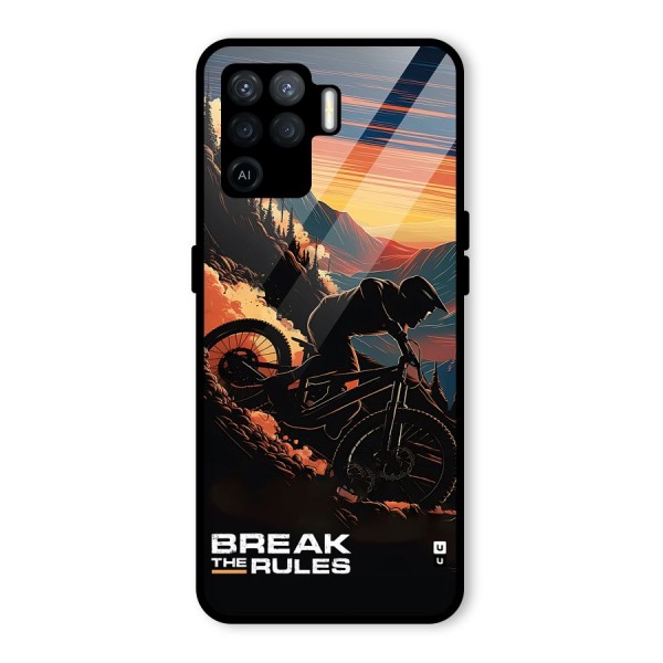 Break The Rules Glass Back Case for Oppo F19 Pro