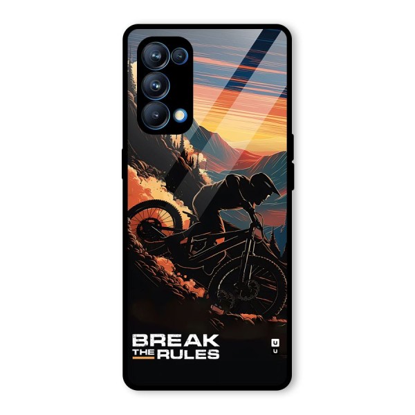 Break The Rules Glass Back Case for Oppo Reno5 Pro 5G