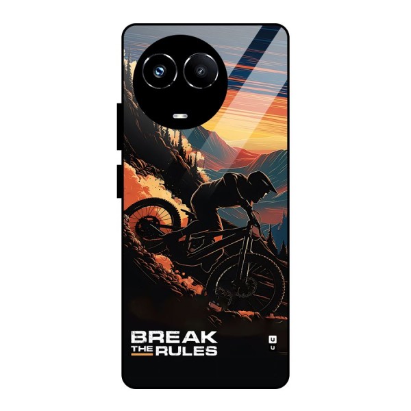 Break The Rules Glass Back Case for Realme 11X