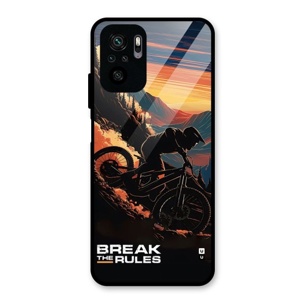 Break The Rules Glass Back Case for Redmi Note 10