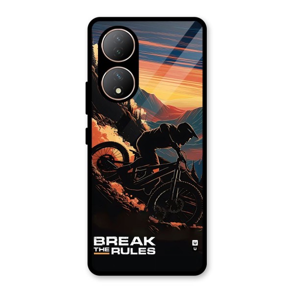 Break The Rules Glass Back Case for Vivo T2