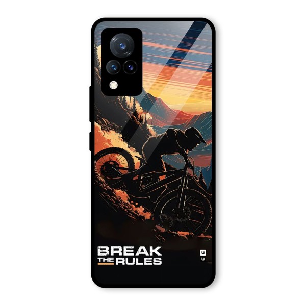 Break The Rules Glass Back Case for Vivo V21 5G