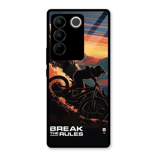 Break The Rules Glass Back Case for Vivo V27 Pro