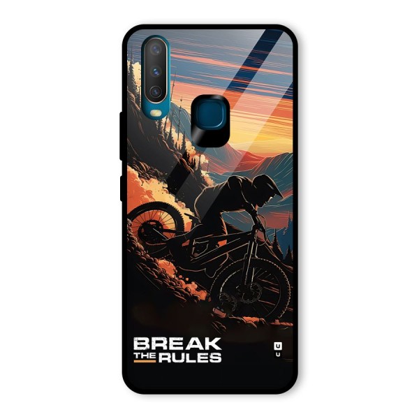 Break The Rules Glass Back Case for Vivo Y15