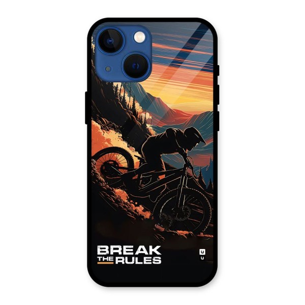 Break The Rules Glass Back Case for iPhone 13 Mini