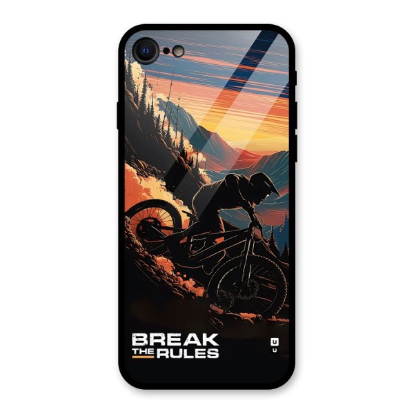 Break The Rules Glass Back Case for iPhone SE 2020