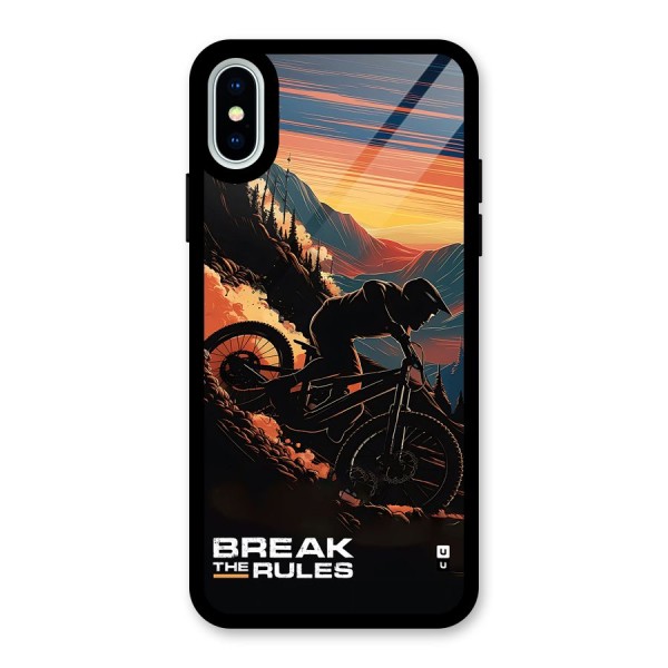 Break The Rules Glass Back Case for iPhone X