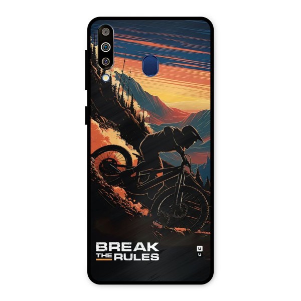 Break The Rules Metal Back Case for Galaxy M30