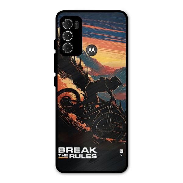 Break The Rules Metal Back Case for Moto G60