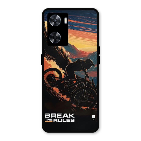 Break The Rules Metal Back Case for Oppo A57 2022