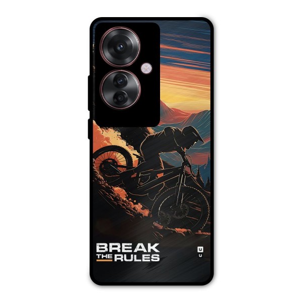 Break The Rules Metal Back Case for Oppo F25 Pro