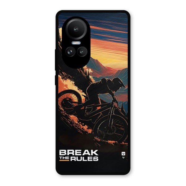 Break The Rules Metal Back Case for Oppo Reno10