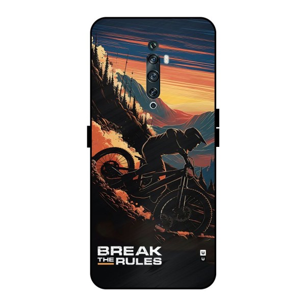 Break The Rules Metal Back Case for Oppo Reno2 F