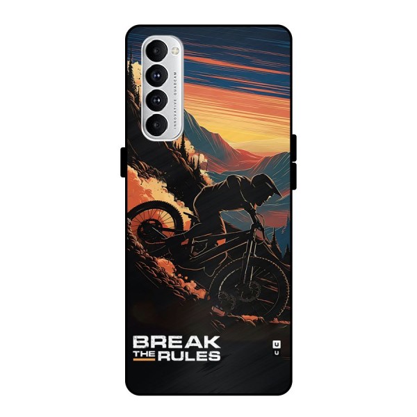 Break The Rules Metal Back Case for Oppo Reno4 Pro