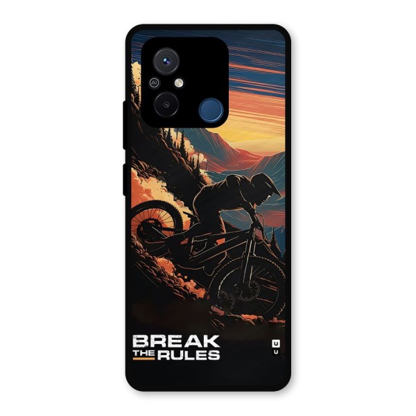 Break The Rules Metal Back Case for Poco C55