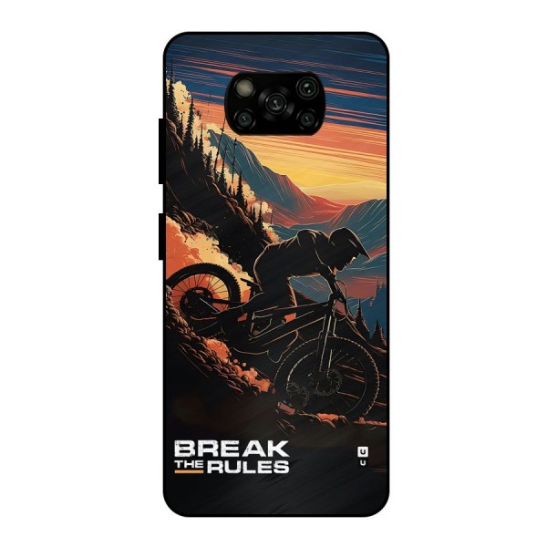 Break The Rules Metal Back Case for Poco X3