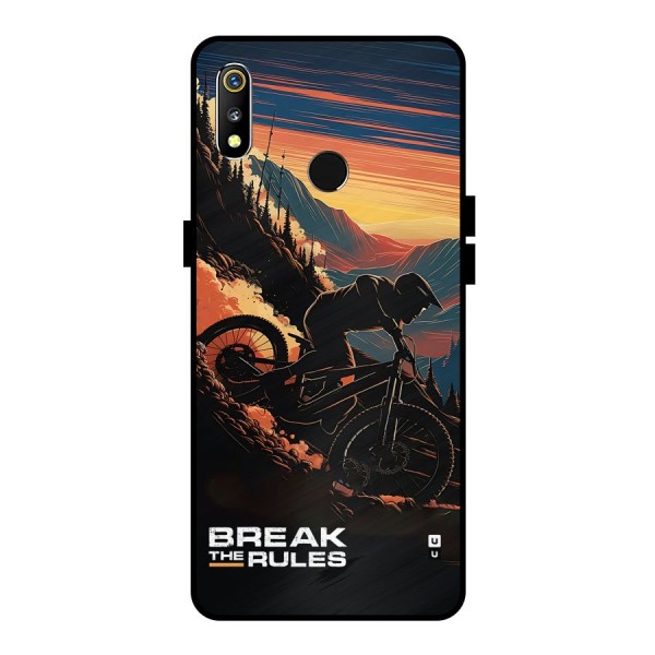 Break The Rules Metal Back Case for Realme 3i