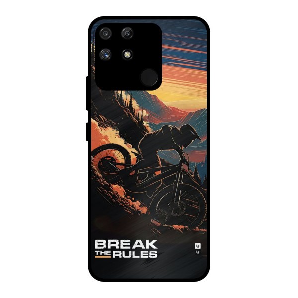 Break The Rules Metal Back Case for Realme Narzo 50A
