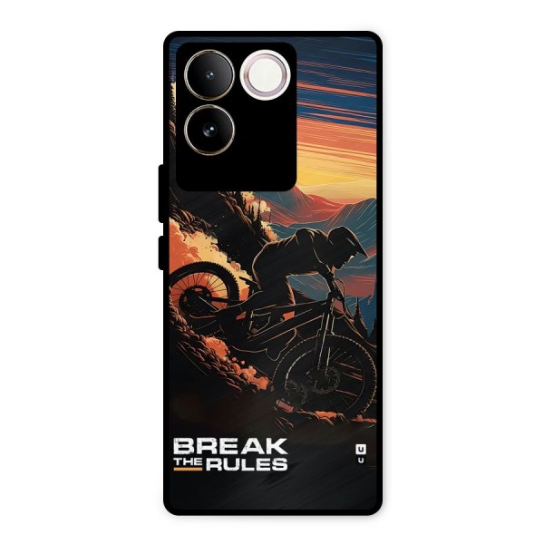 Break The Rules Metal Back Case for Vivo T2 Pro