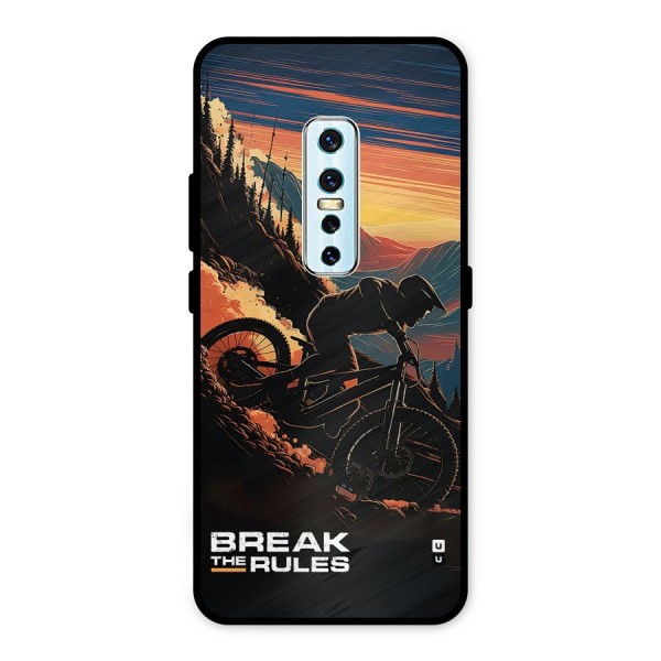 Break The Rules Metal Back Case for Vivo V17 Pro