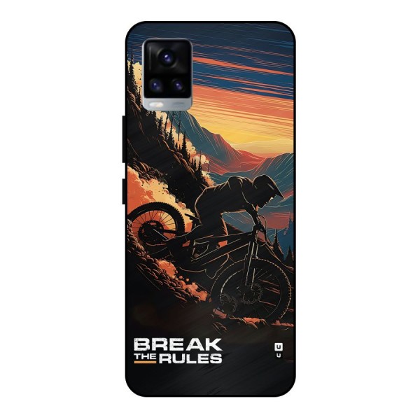 Break The Rules Metal Back Case for Vivo V20 2021