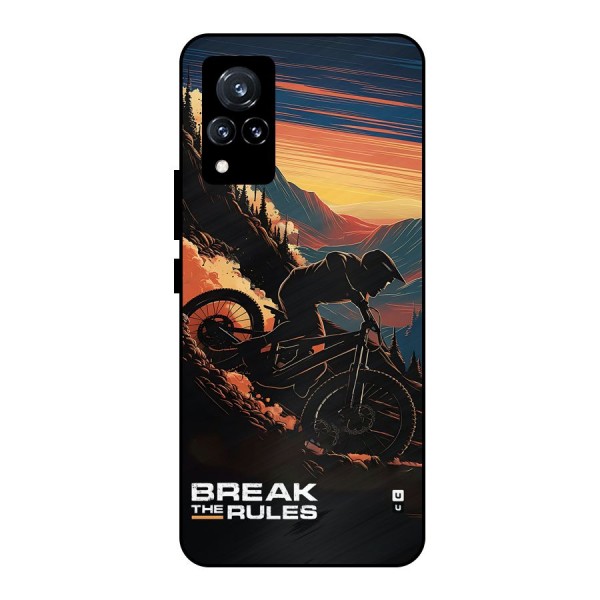 Break The Rules Metal Back Case for Vivo V21 5G