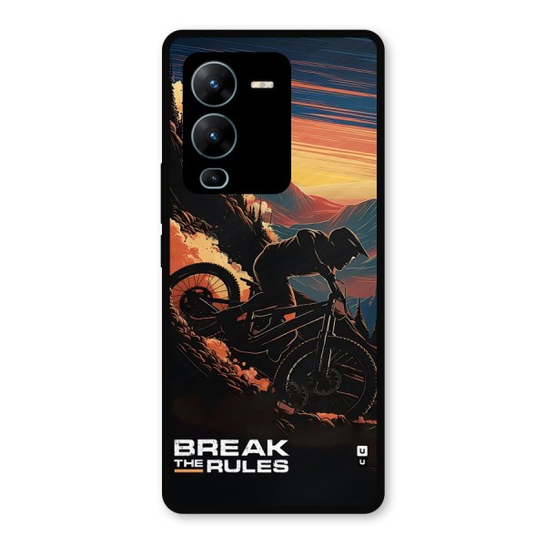 Break The Rules Metal Back Case for Vivo V25 Pro