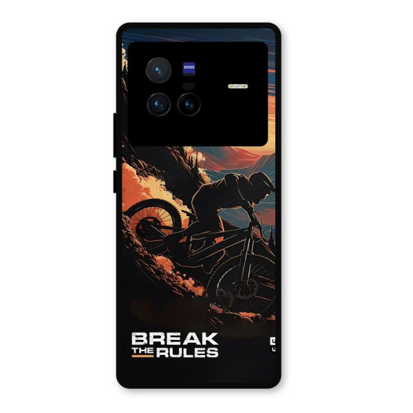 Break The Rules Metal Back Case for Vivo X80