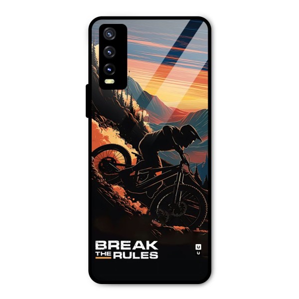 Break The Rules Metal Back Case for Vivo Y20 2021