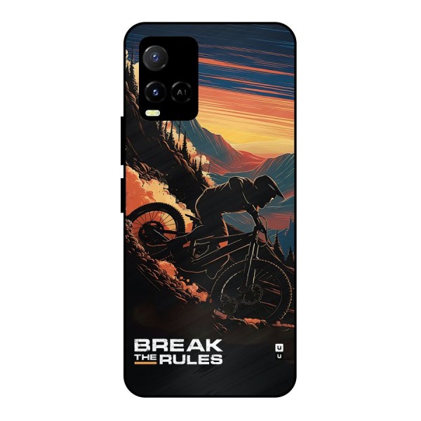 Break The Rules Metal Back Case for Vivo Y21