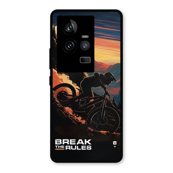 Break The Rules Metal Back Case for iQOO 11 5G