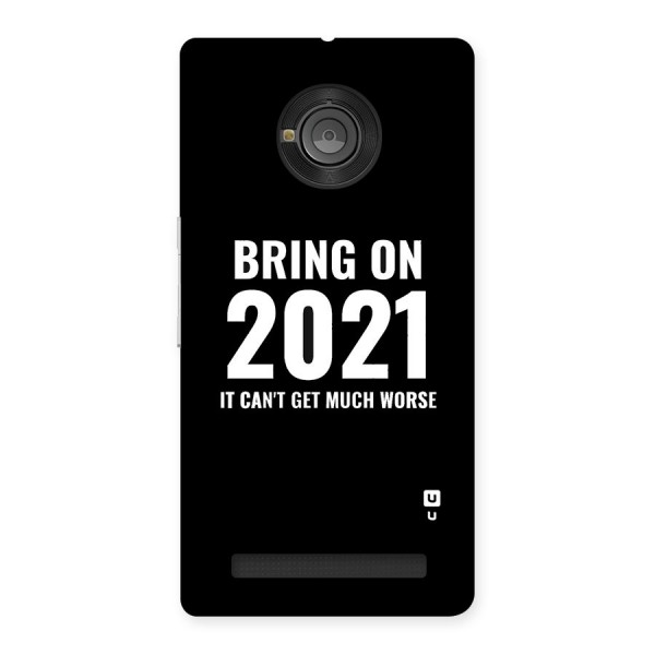 Bring On 2021 Back Case for Yu Yuphoria